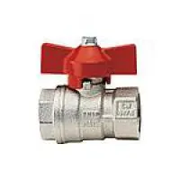 Кран шаровой муфтовый нерж. Ду 10 3/8 L-тип AISI304 17,2 мм