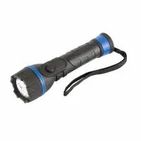 Фонарь светодиодный, прорезиненный ударопрочный корпус, 3 LED, 2хАА Stern